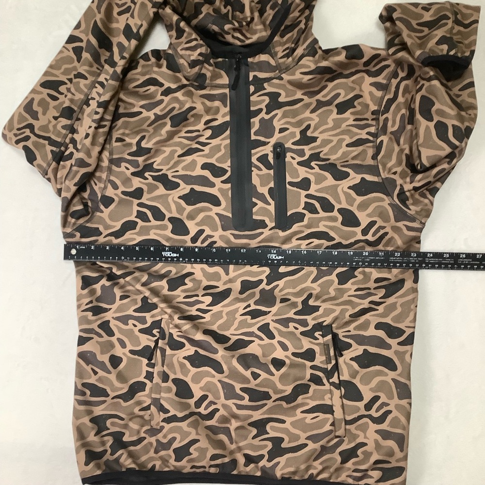 Burlebo Duke Tech Mid-layer Pullover Sz Large Gauge Camo - Picture 6 of 7